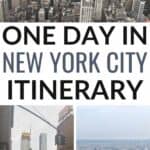 one day in nyc pinterest image.