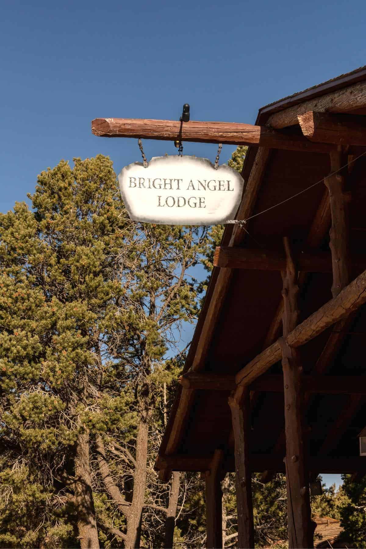bright angel lodge in the grand canyon.