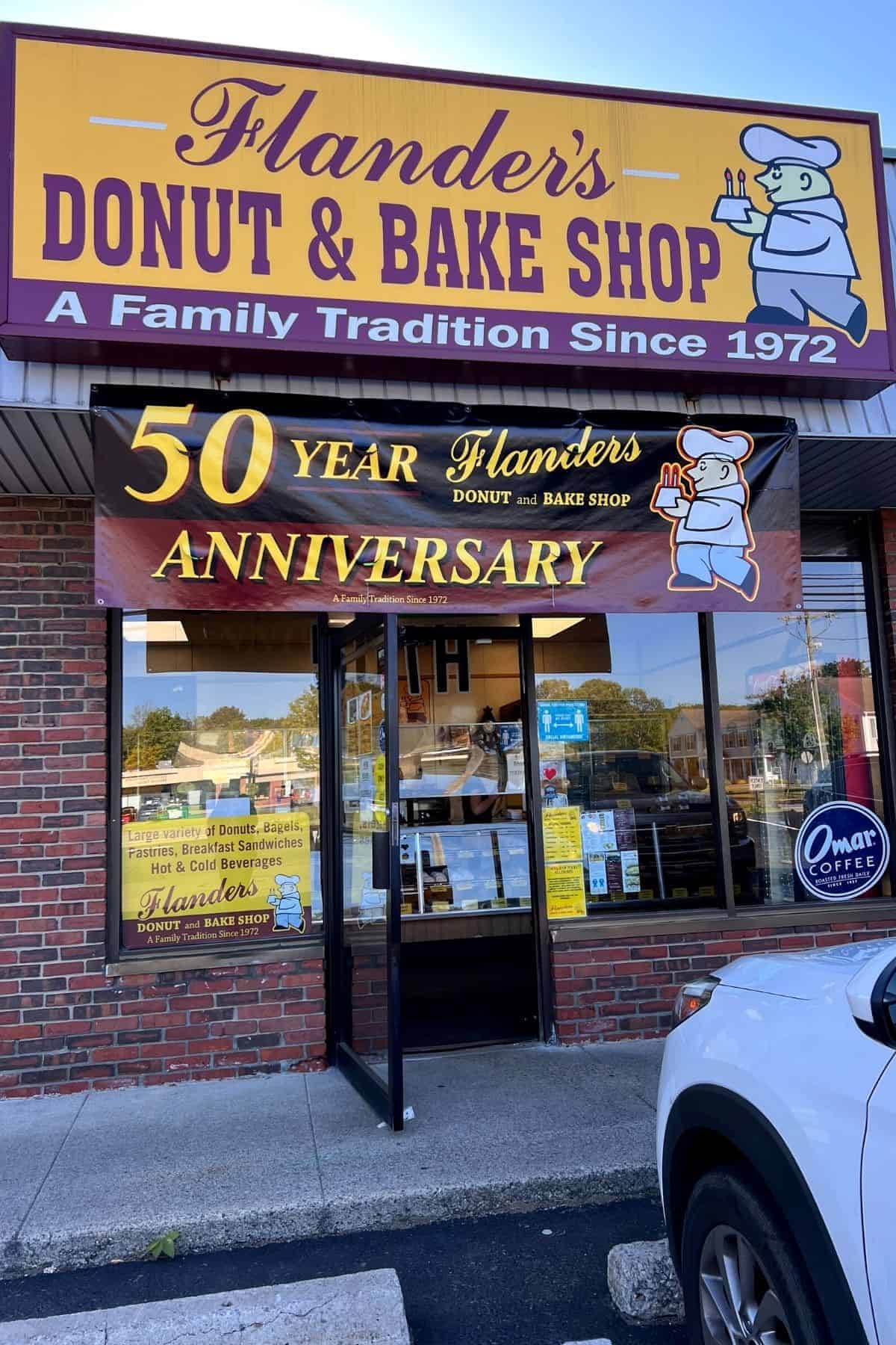 flanders donut shop store front.