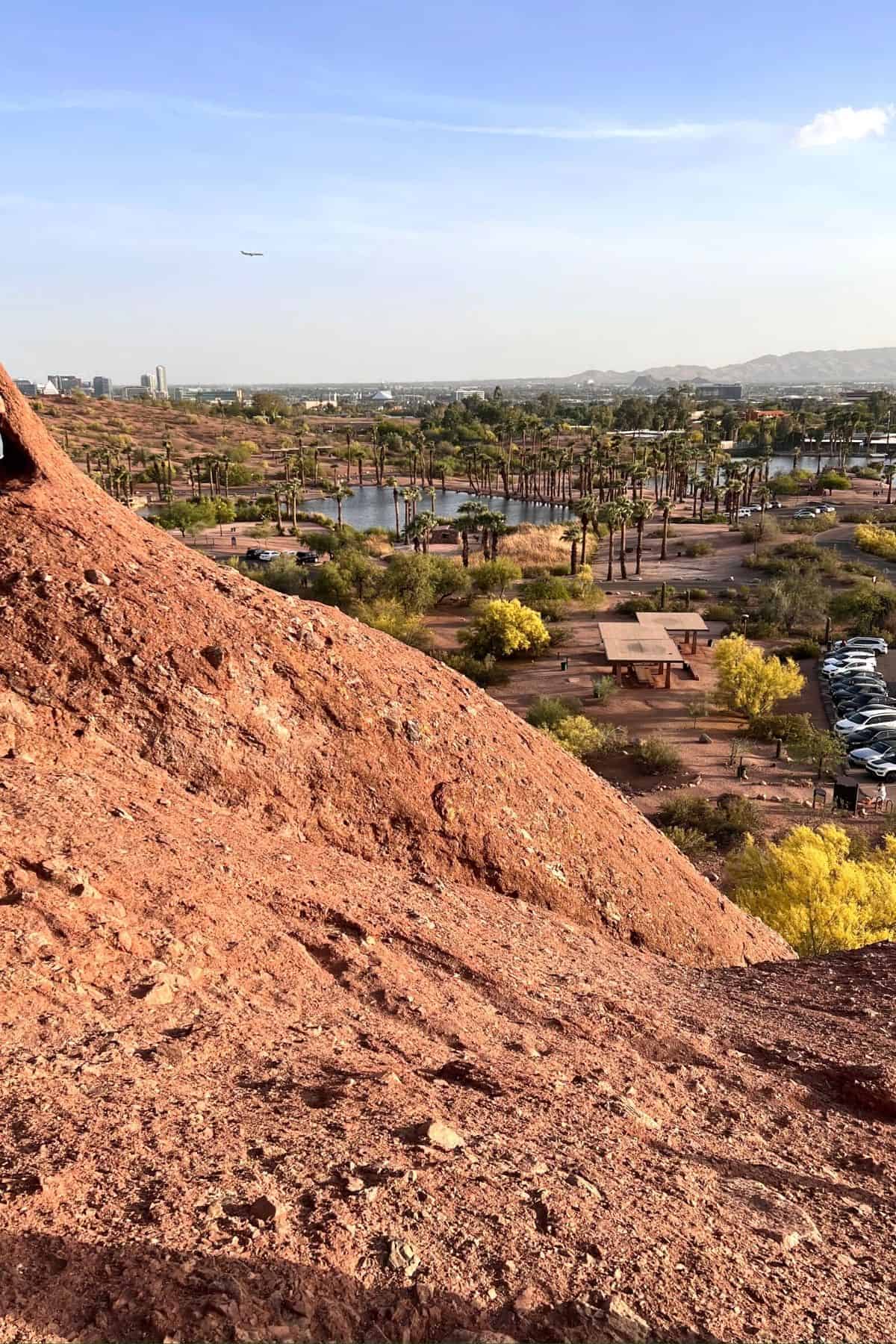 view from the top of the hole in the rock in phoenix arizona.