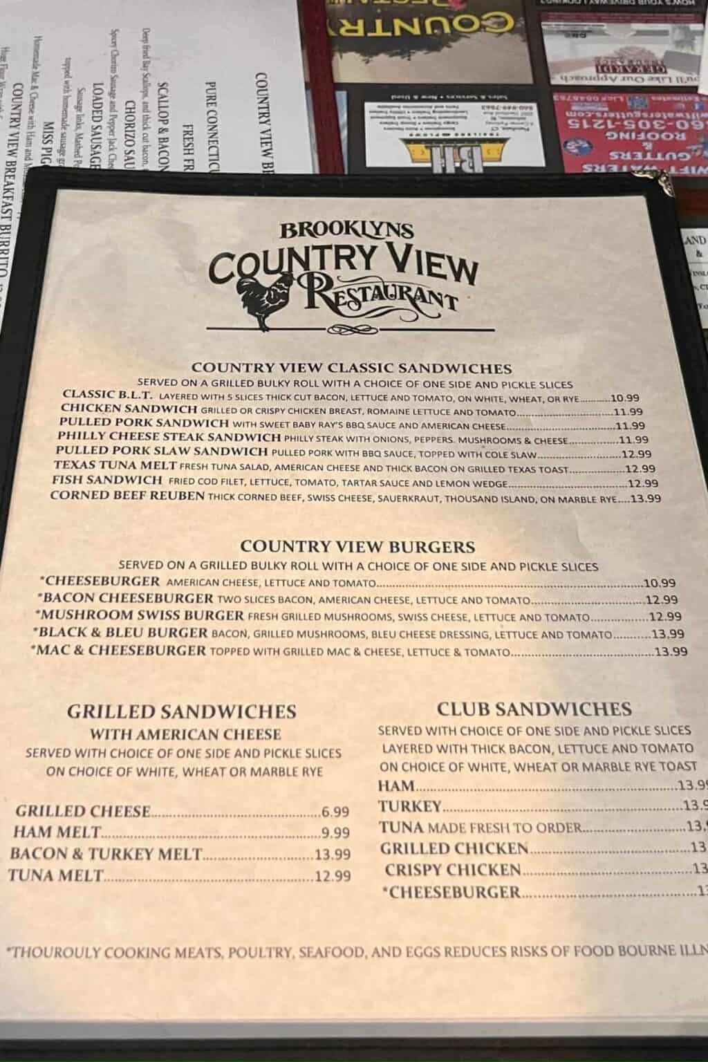 Country View Restaurant (Brooklyn CT) Daily Life Travels