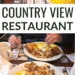 country view restaurant pin image.
