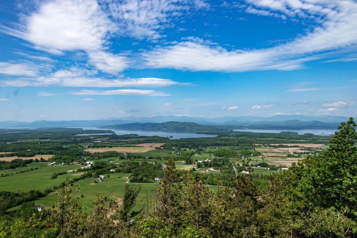 views from top of mount philo.