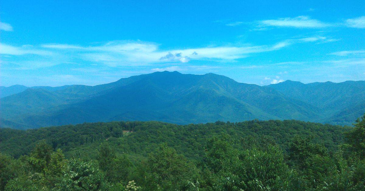 great smoky mountains view.