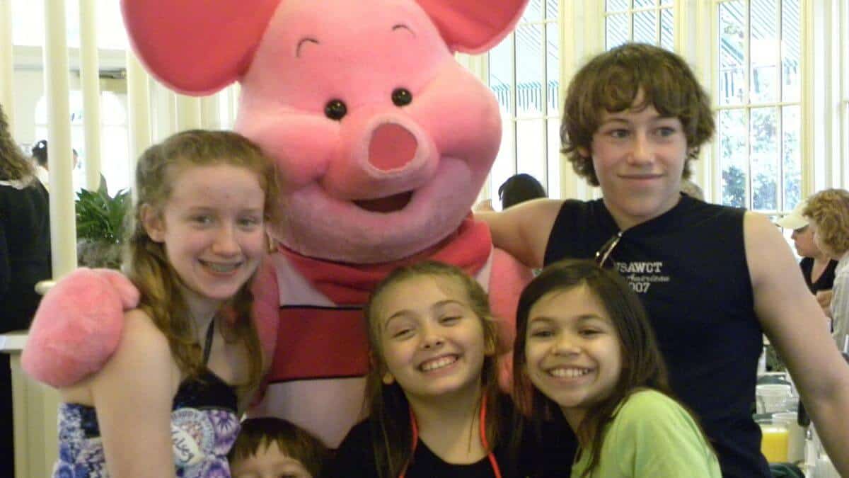 Character meal at Disney World.
