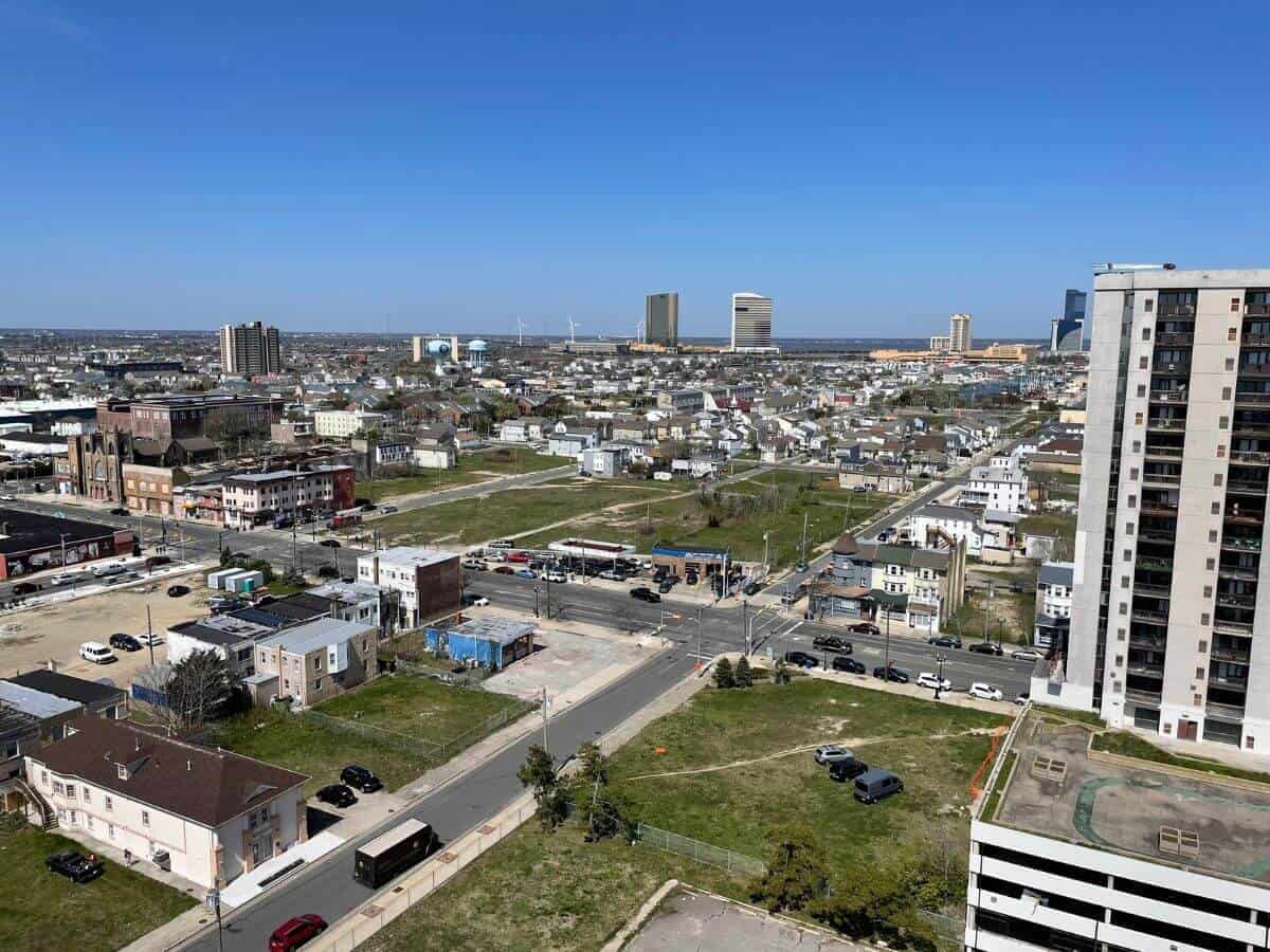 View of Atlantic City from tower.