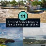 Best us islands collage with text.