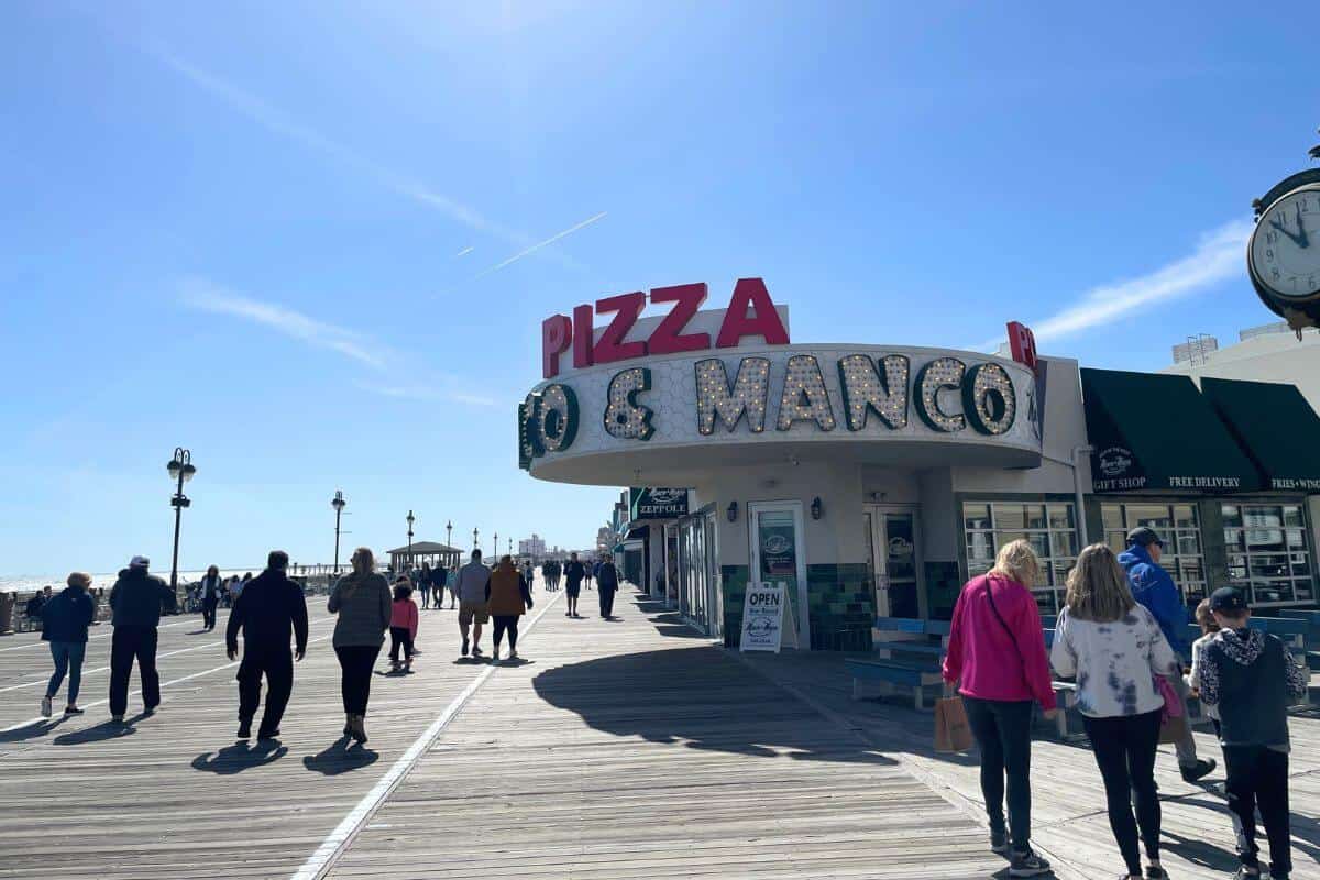 Manco & Manco Pizza on the boardwalk.