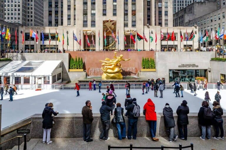 Experience the magic of ice skating on Rockefeller Center